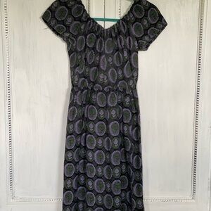 Eloise Curtis Vintage Dress Off the Shoulder in EUC Size XS Waist is 24.